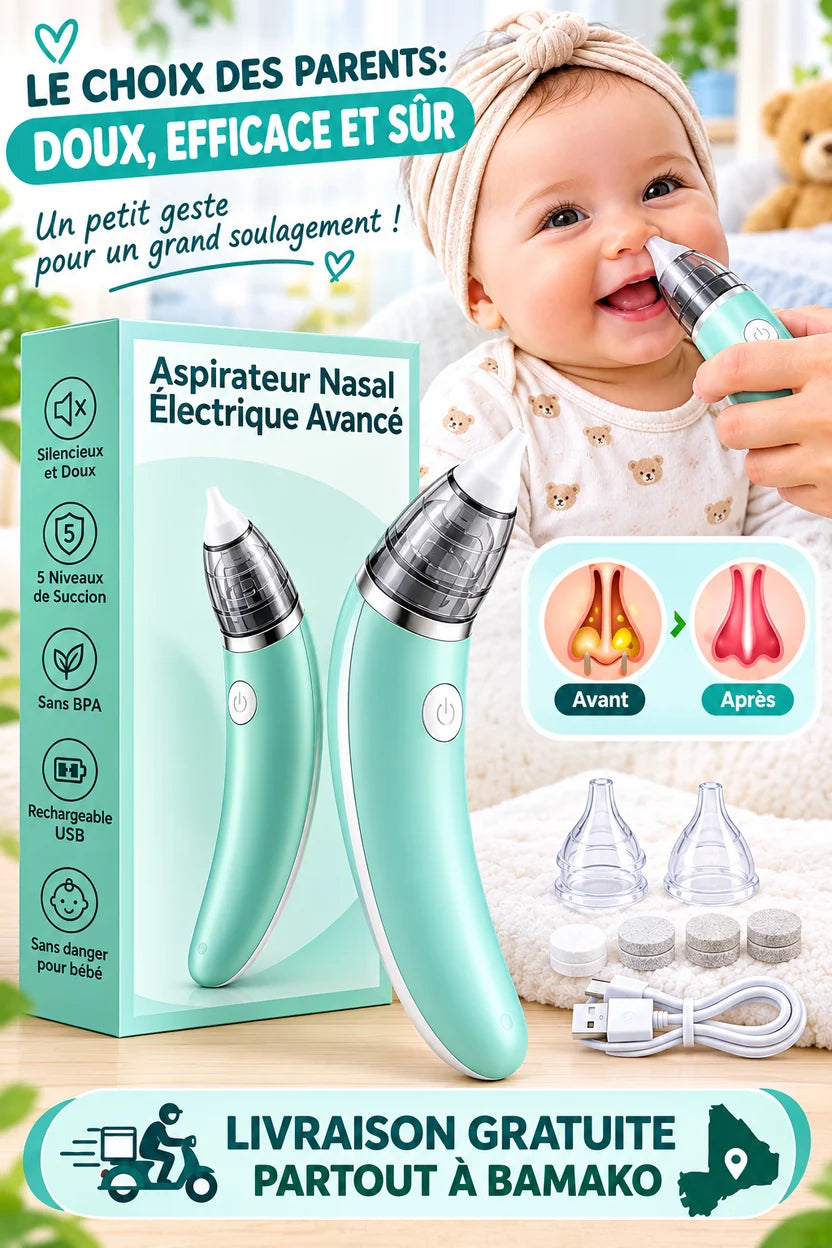 Aspirateur Nasal Électrique Avancé - Bébé Heureux